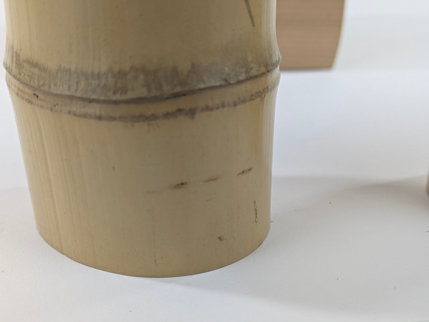 Vintage Japanese Set of 4 Bamboo Futaoki Lid Rests for Tea Ceramony