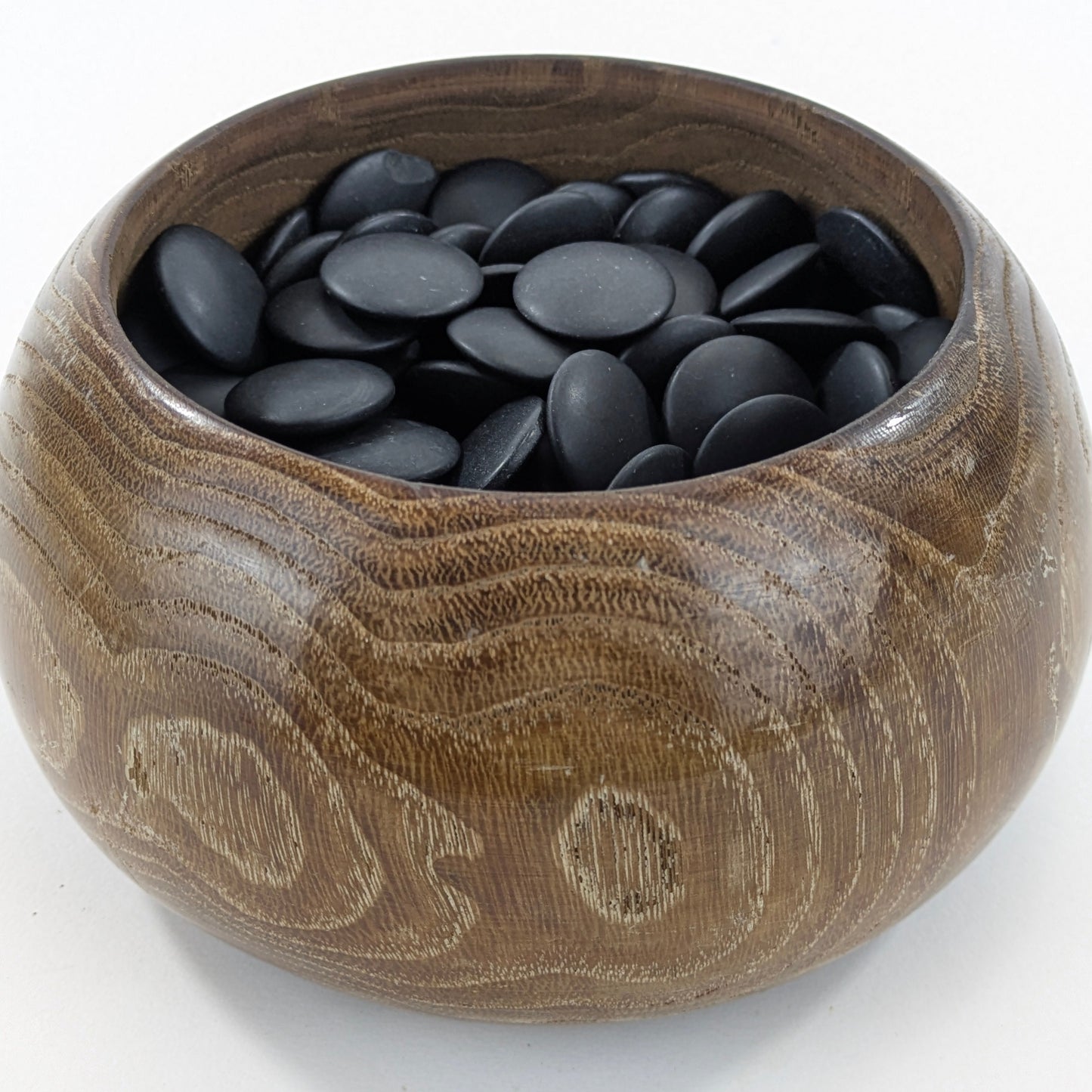 Vintage Go Stones Full Set of Glass Black & White