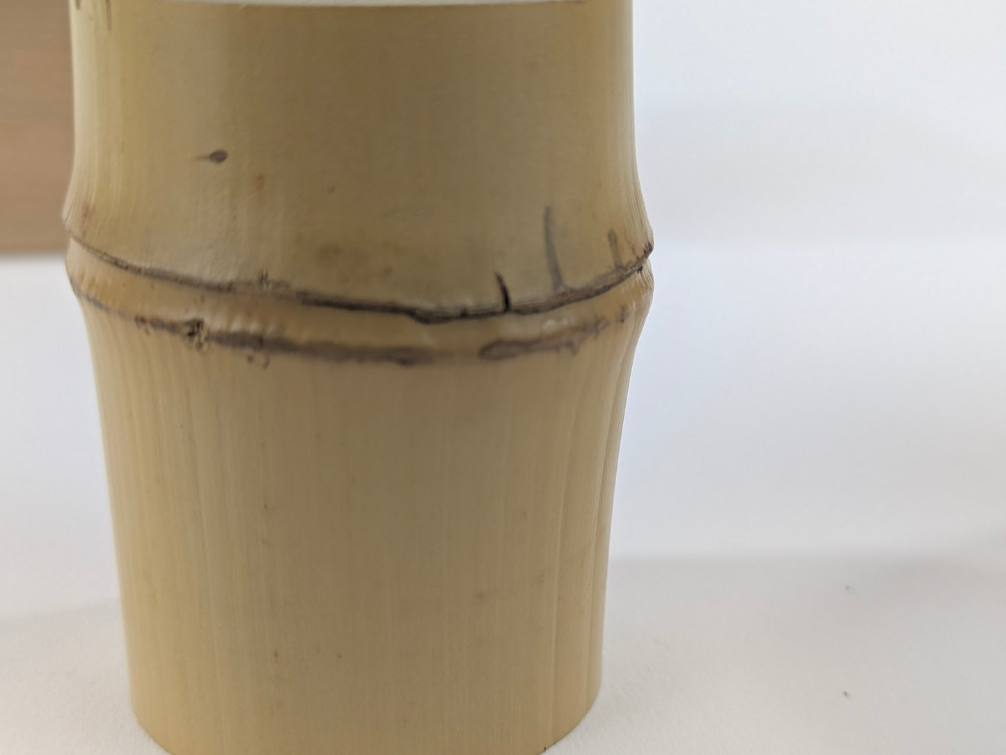 Vintage Japanese Set of 4 Bamboo Futaoki Lid Rests for Tea Ceramony