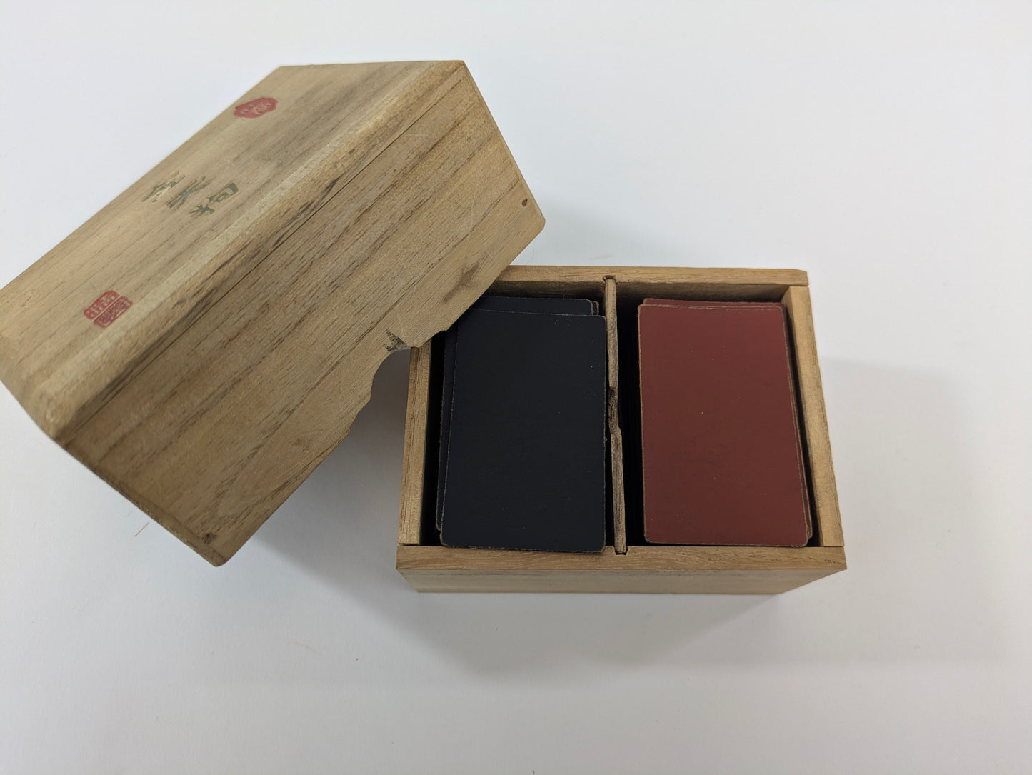 Vintage Compleate Set of Hanafude Cards w/ Kiri Wood Box