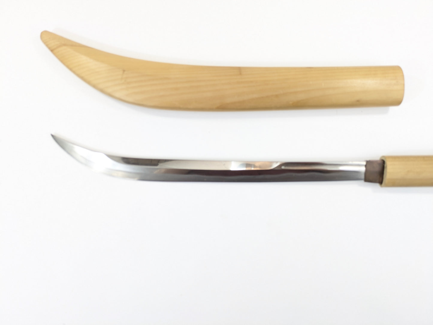 Japanese Edo Era Naginata Blade Signed “Harunobuyoshi” 16"