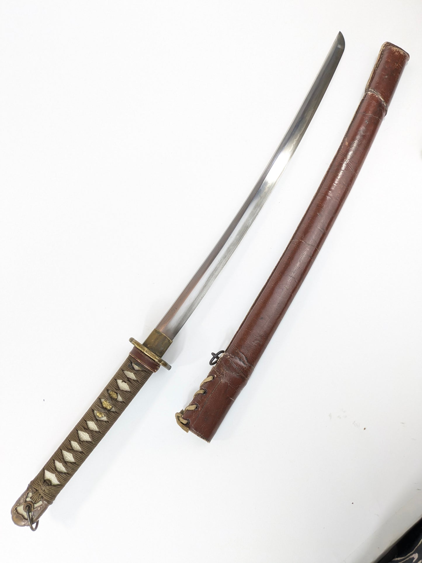 Japanese Samurai Katana Kiyomitsu Signed / Dated 1560 Mounted WWll Army Fittings Sword LS#102