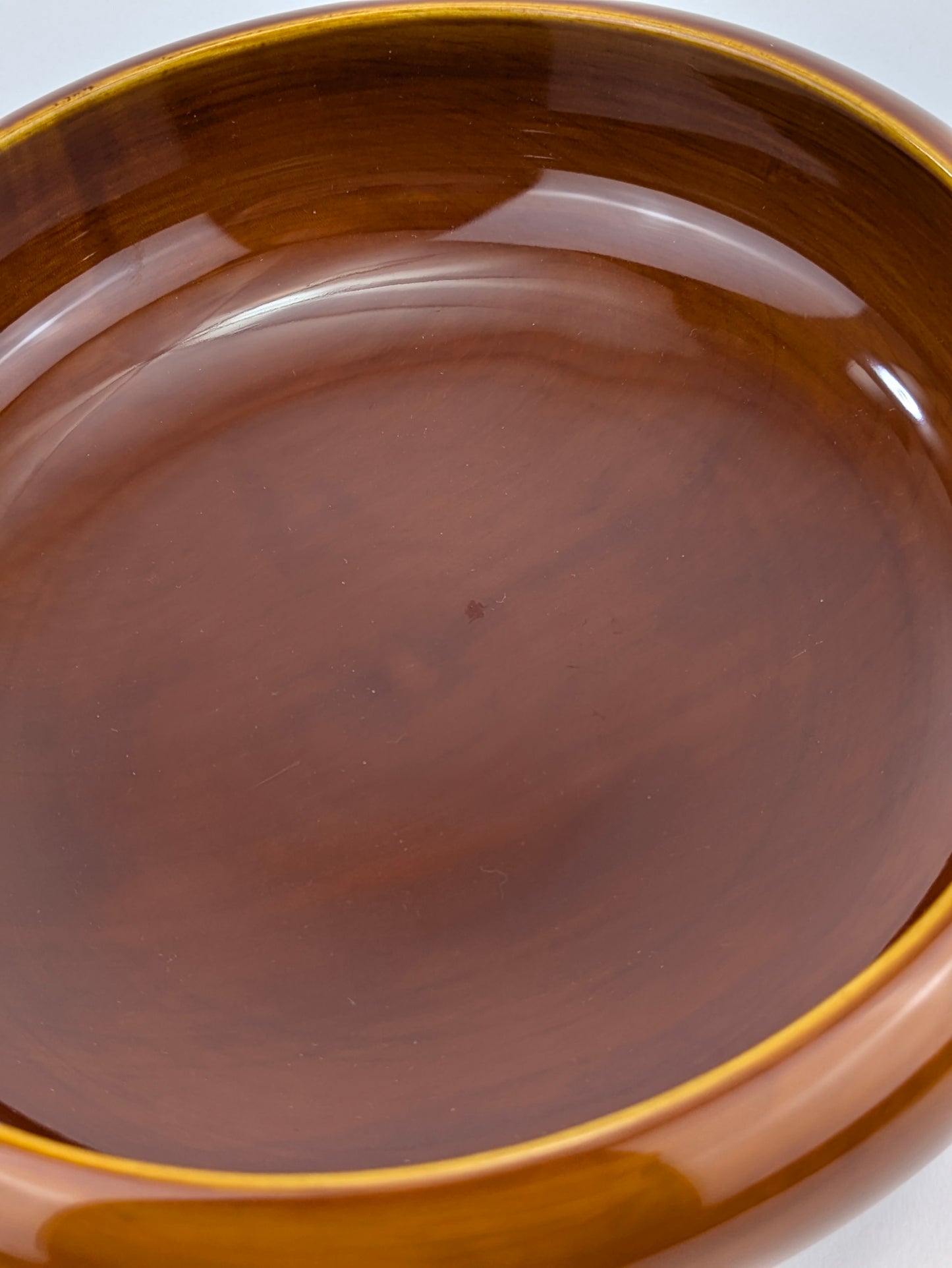 Vintage Japanese Hand Crafted Wood Hida Shunkei Round Wall Lacquer Bowl 9"