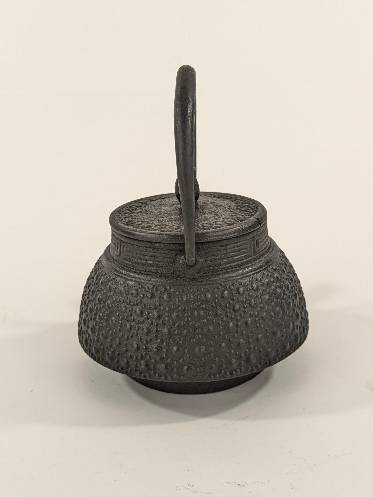 Vintage Japanese Mini Iron Tea Kettle Tetsubin Cast Iron Interior 3.5"