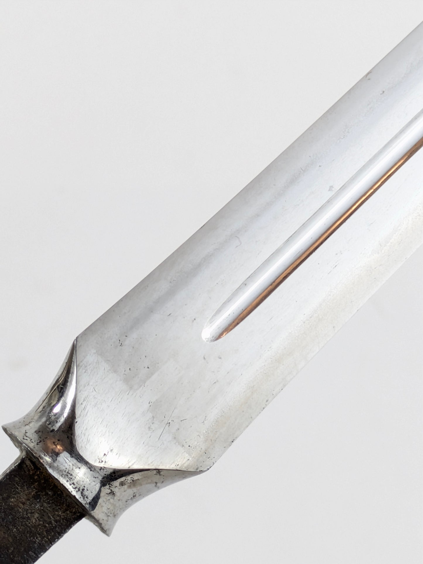 Japanese Yari Spearhead Signed Monju Kanehisa Edo Genroku Period 1688–1704