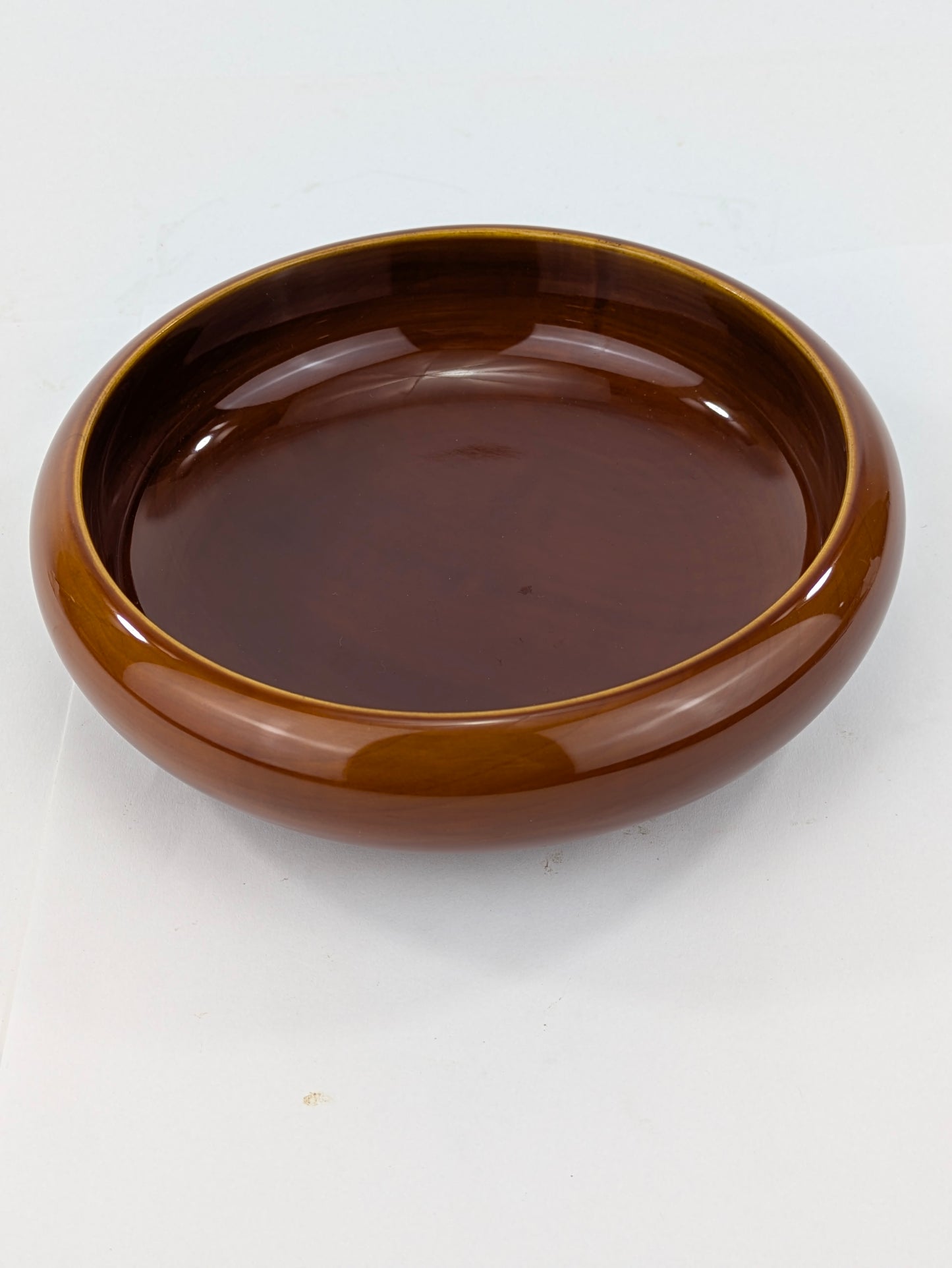 Vintage Japanese Hand Crafted Wood Hida Shunkei Round Wall Lacquer Bowl 9"