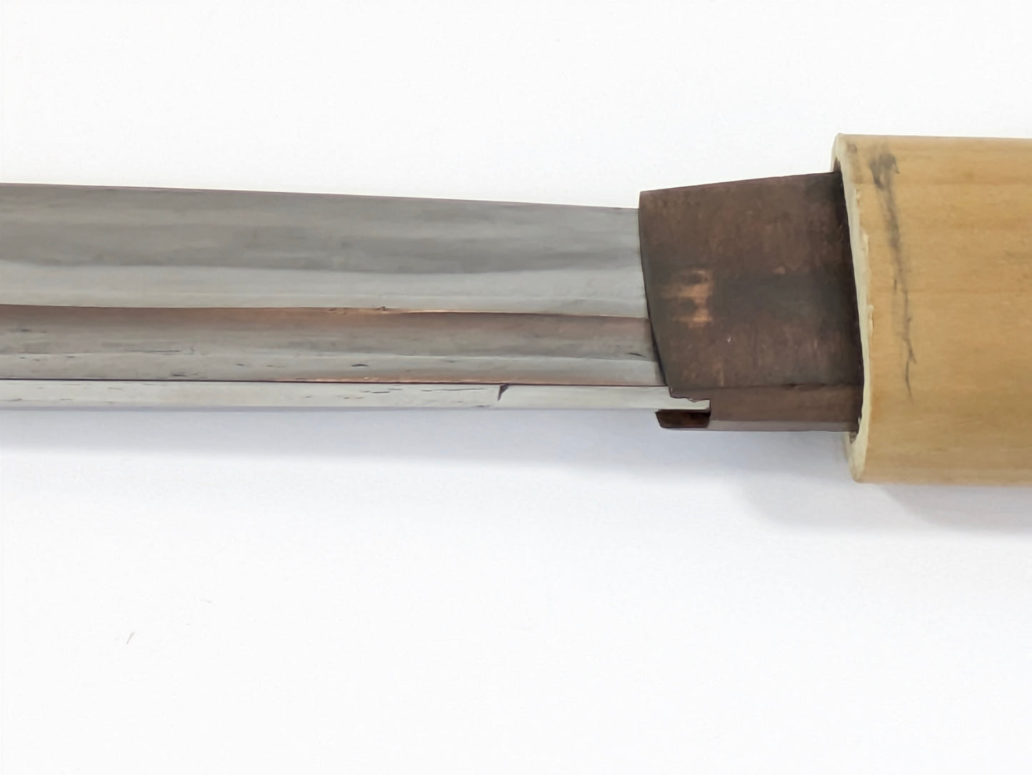 Japanese Edo Era Naginata Blade Signed “Harunobuyoshi” 16"