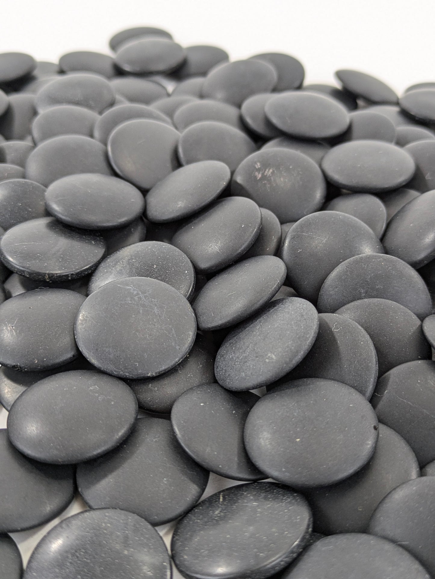 Vintage Go Stones Full Set of Glass Black & White