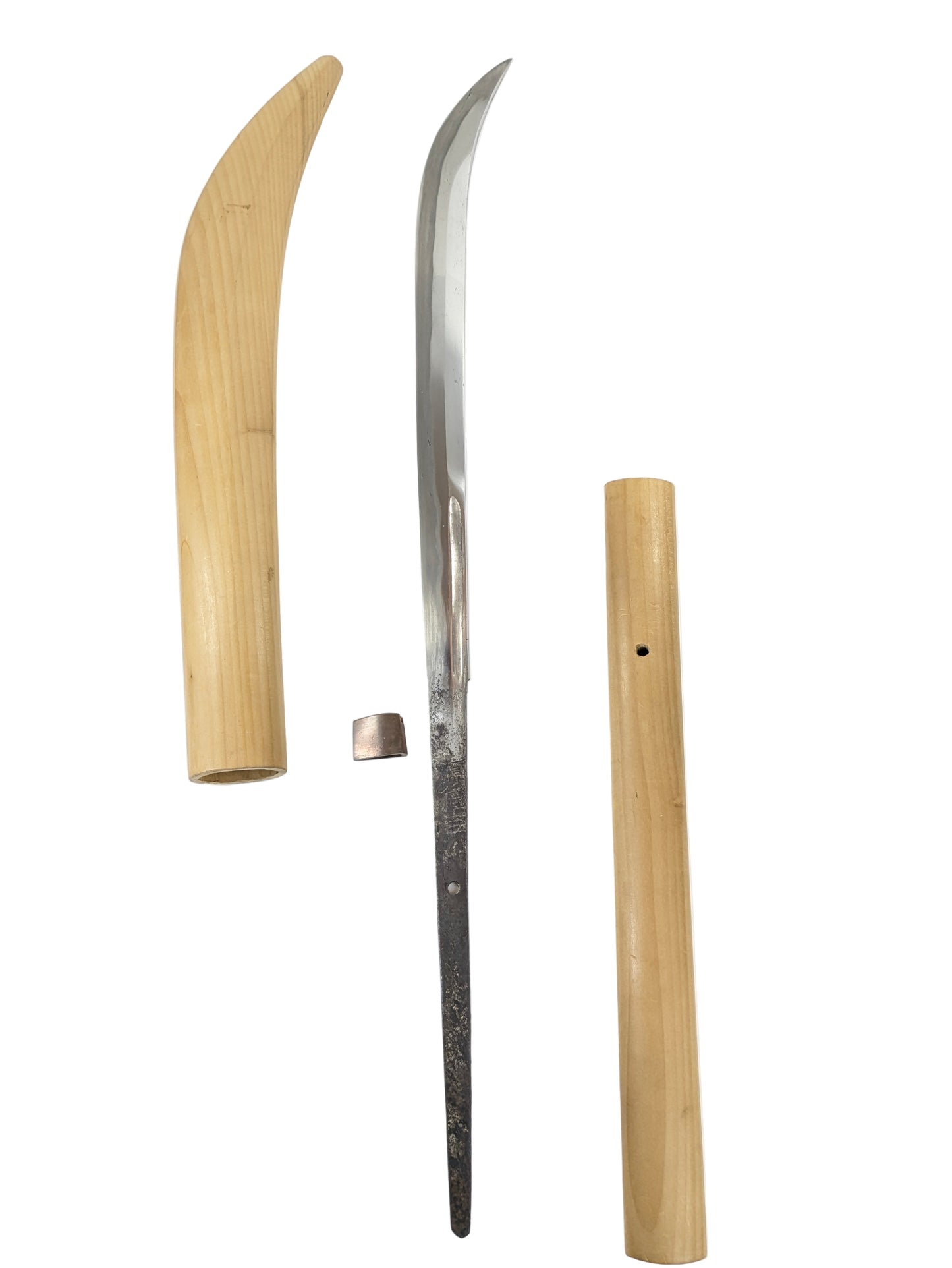 Japanese Edo Era Naginata Blade Signed “Harunobuyoshi” 16"