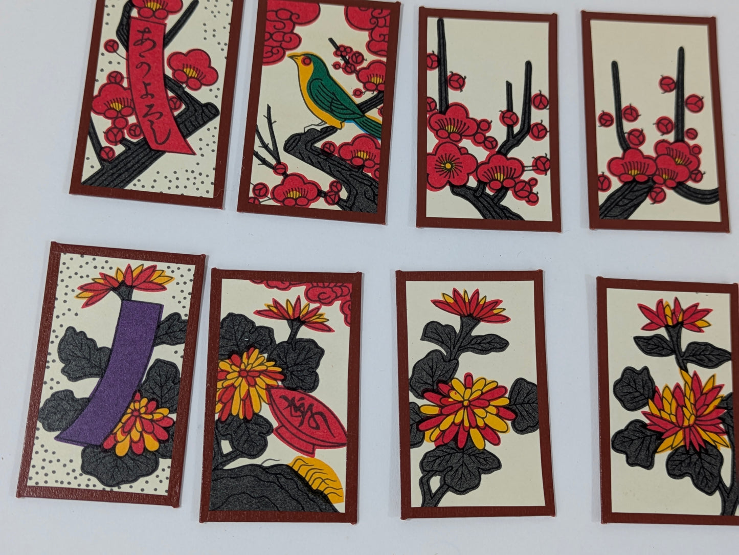 Vintage Compleate Set of Hanafude Cards w/ Kiri Wood Box