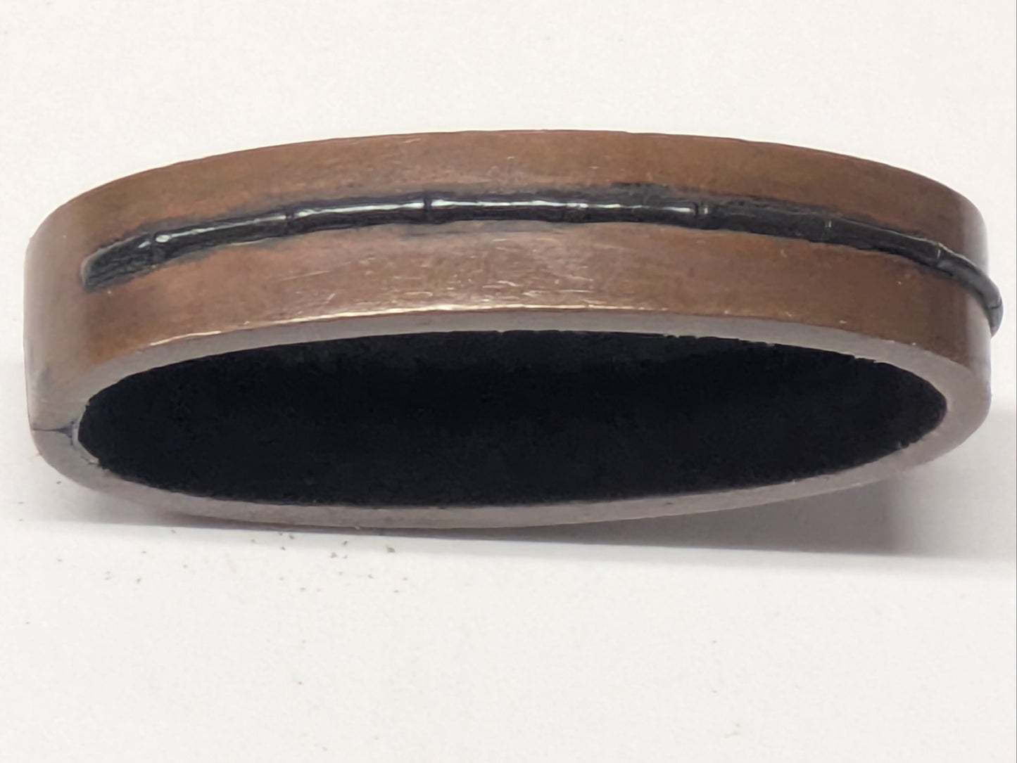 Antique Japanese Edo-Period Sword Katana Fuchi Dragonfly in Gold on Shakudō,