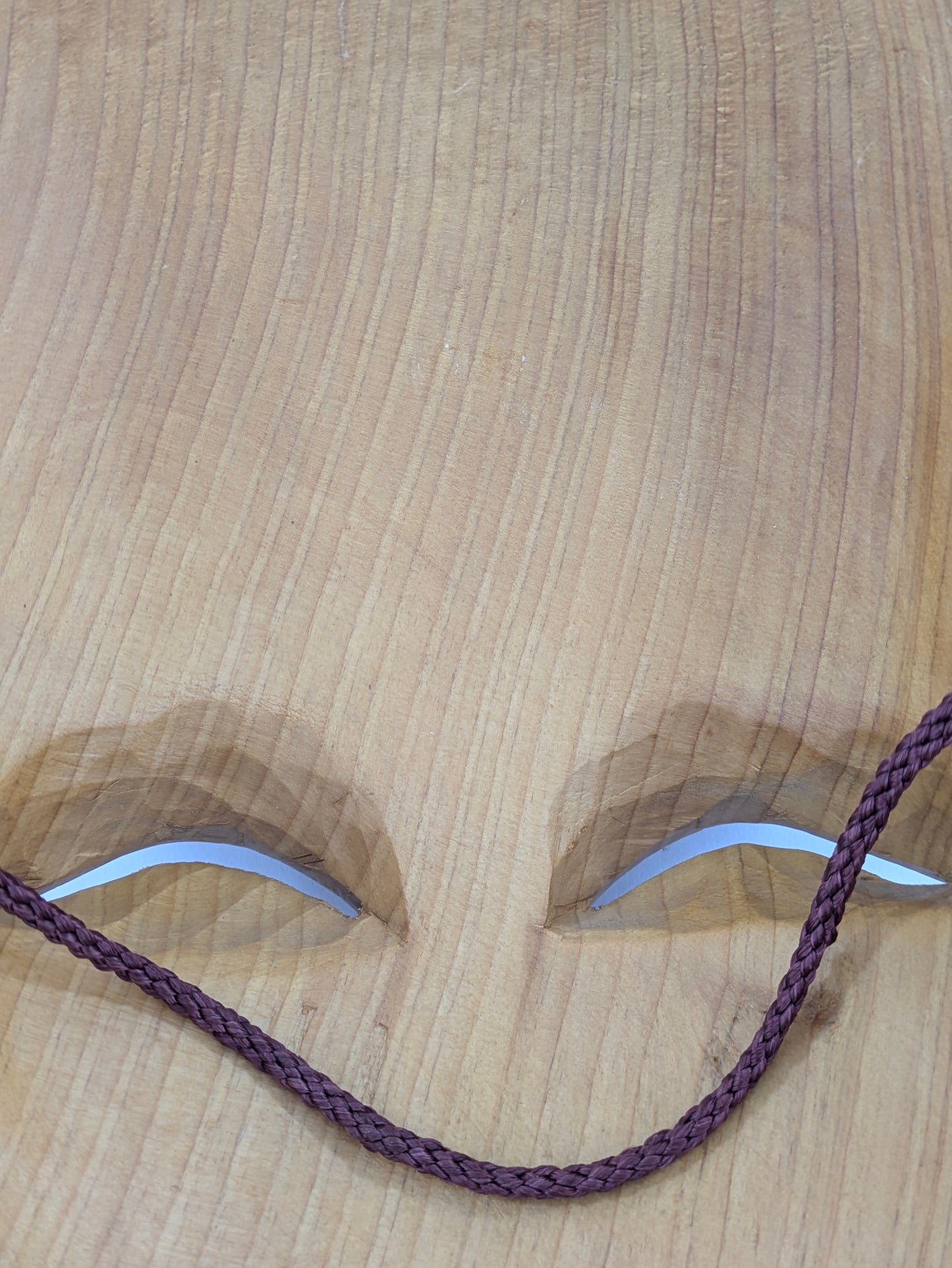 Antique Japanese Okina Noh Mask Wood Carving Old Man Face