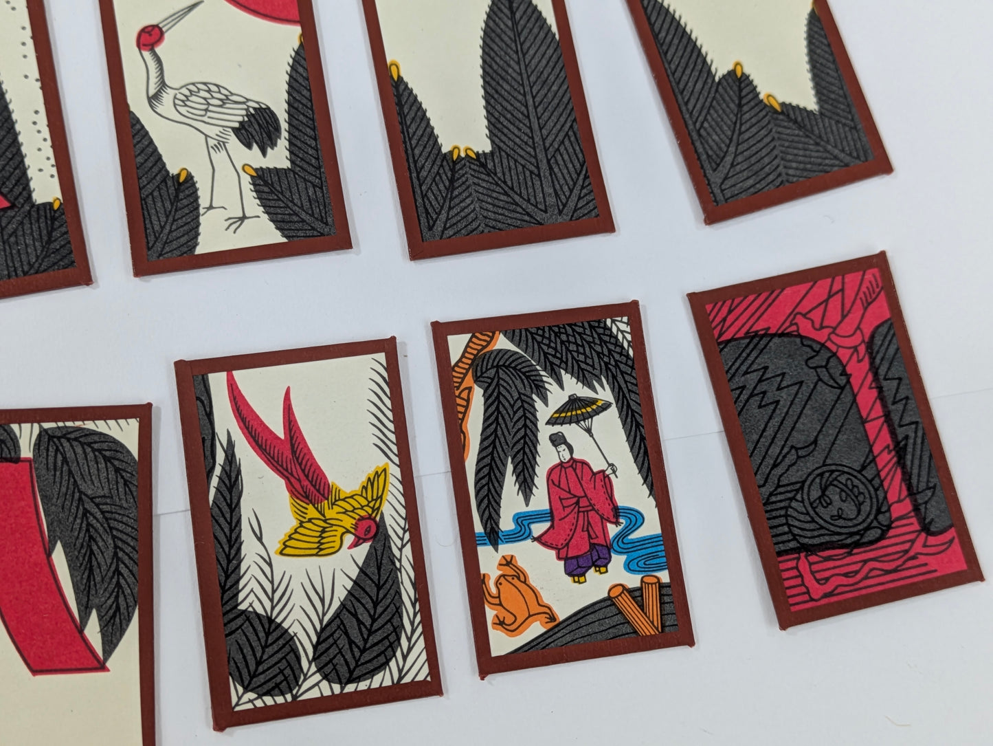 Vintage Compleate Set of Hanafude Cards w/ Kiri Wood Box