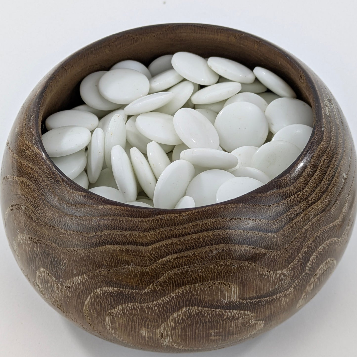 Vintage Go Stones Full Set of Glass Black & White