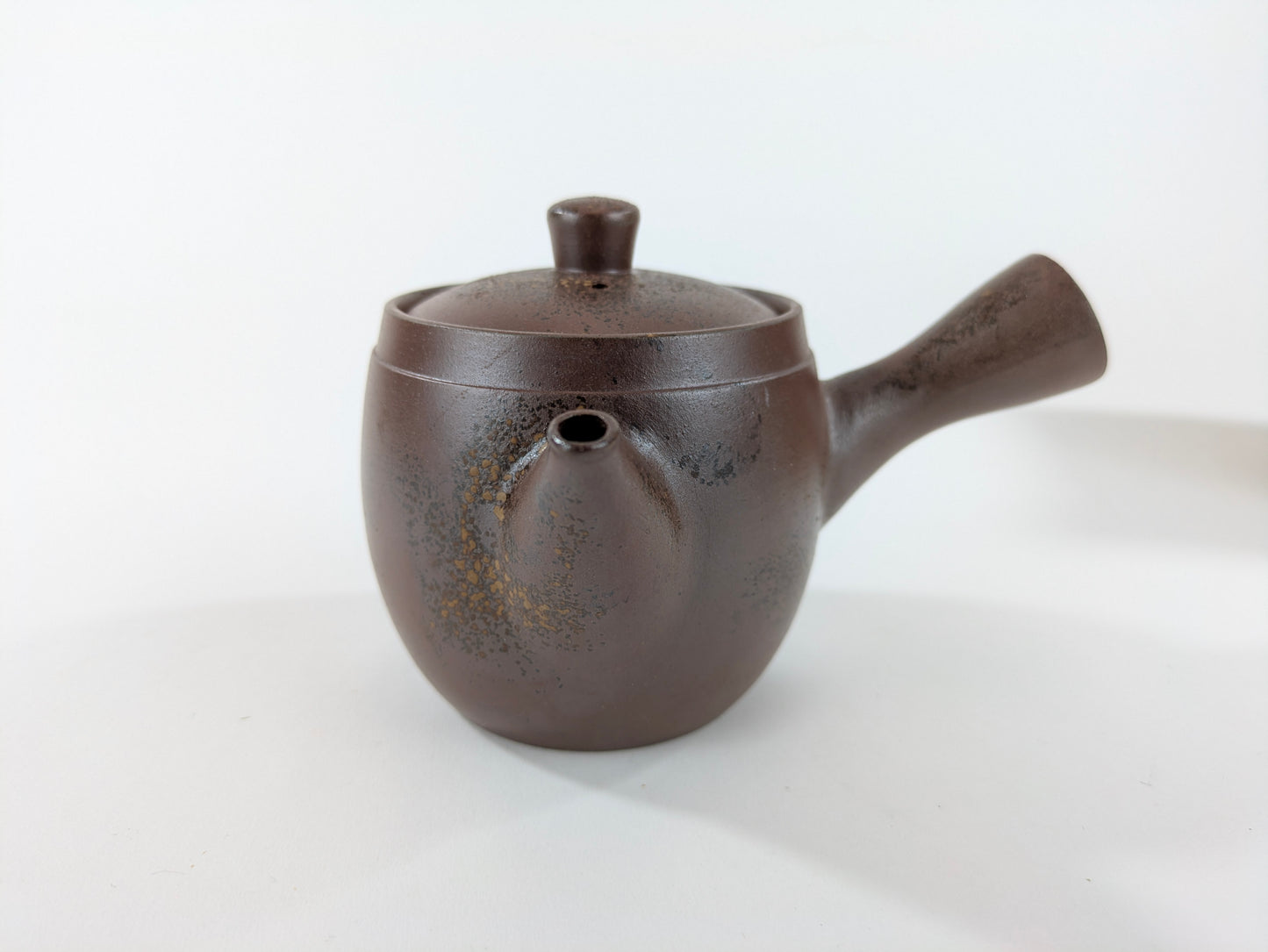 Japanese Tokoname Kyusu Teapot Side Handle Clay w/ Box Signed