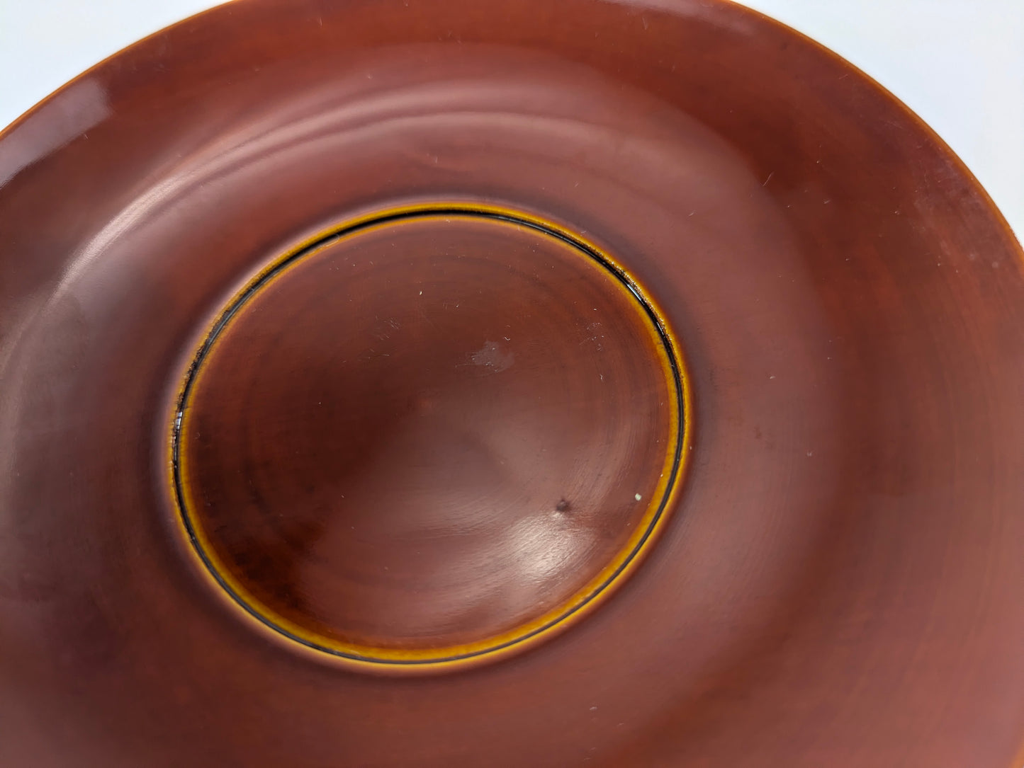 Vintage Japanese Lacquered Wood set of 5 Chataku Plates Tea Saucers Shunkei