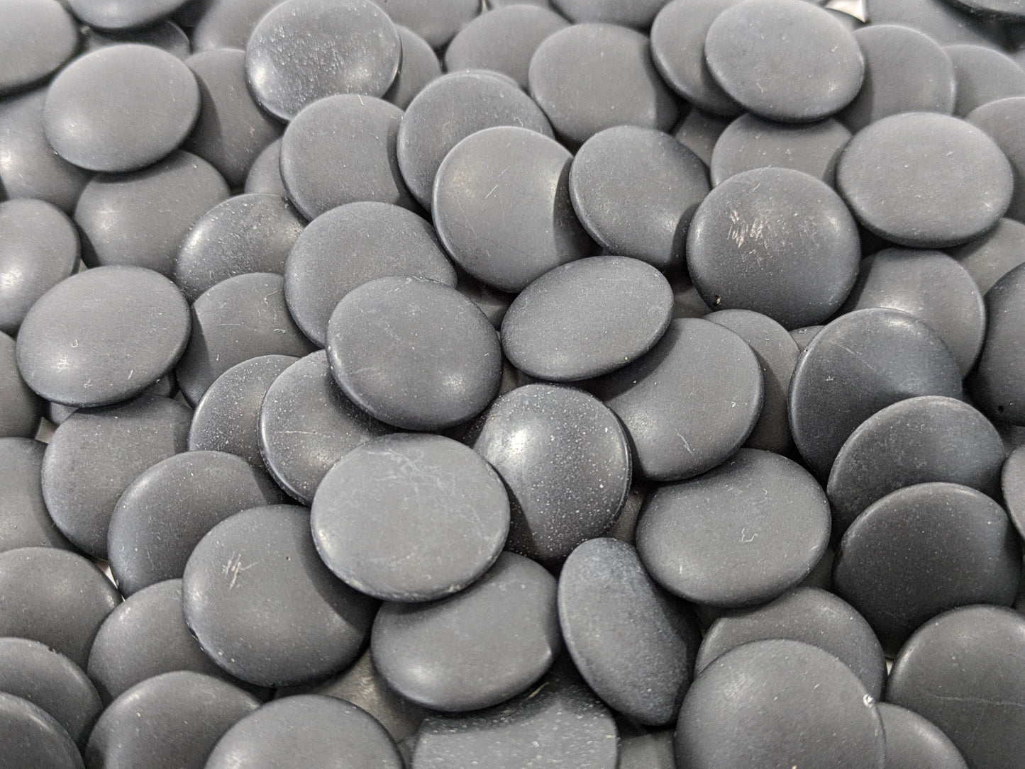 Vintage Go Stones Set of Black Glass 182