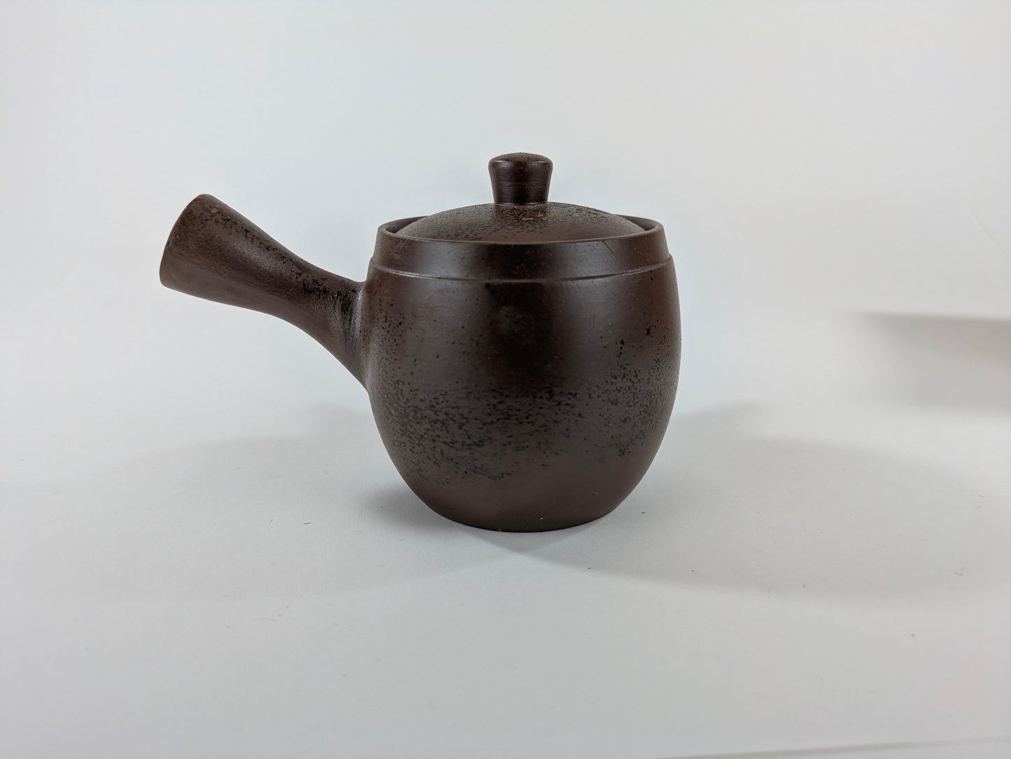 Japanese Tokoname Kyusu Teapot Side Handle Clay w/ Box Signed
