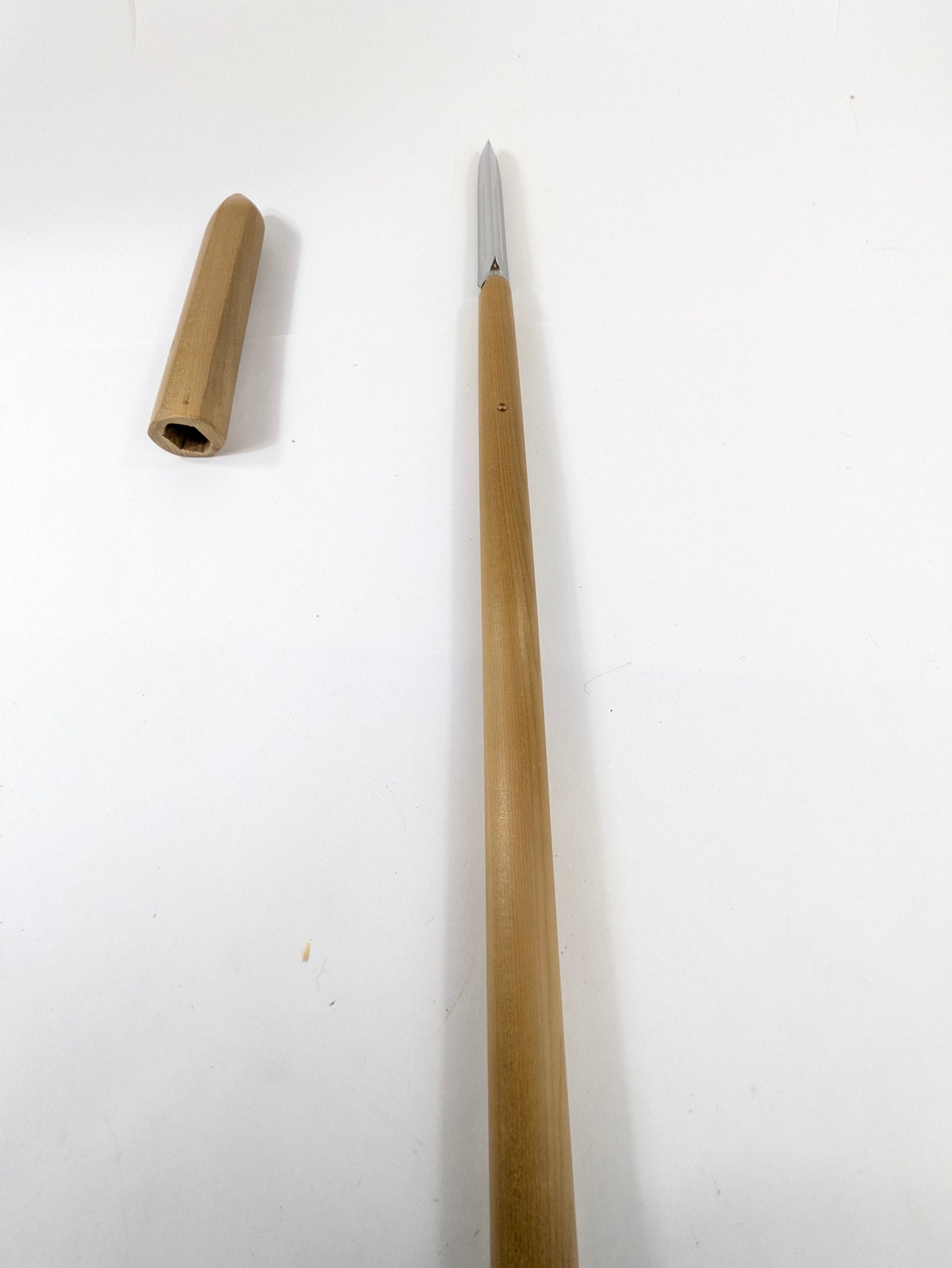 Japanese Yari Spearhead Signed Monju Kanehisa Edo Genroku Period 1688–1704