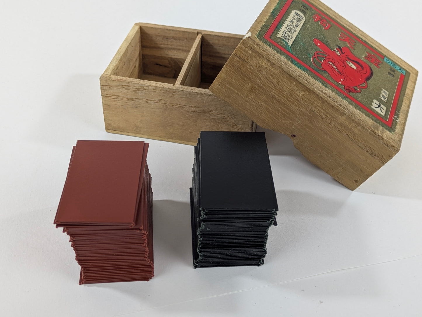 Vintage Compleate Set of Hanafude Cards w/ Kiri Wood Box