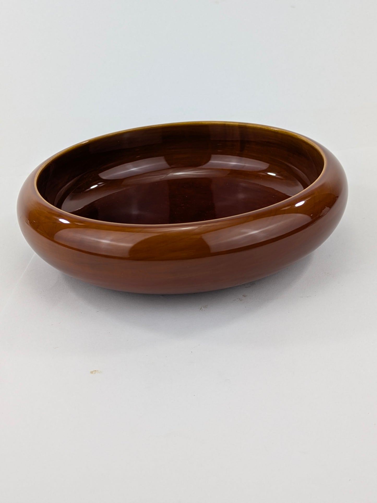 Vintage Japanese Hand Crafted Wood Hida Shunkei Round Wall Lacquer Bowl 9"
