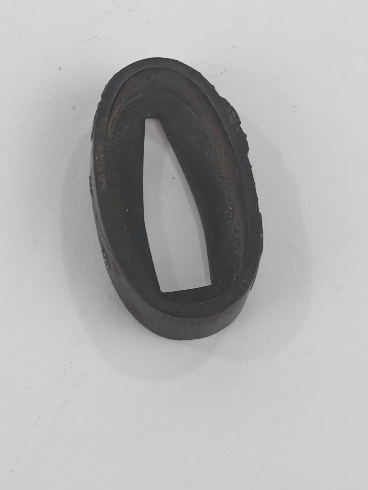 Antique Japanese Edo-Period Sword Katana Fuchi Samurai in Gold on Shakudō,
