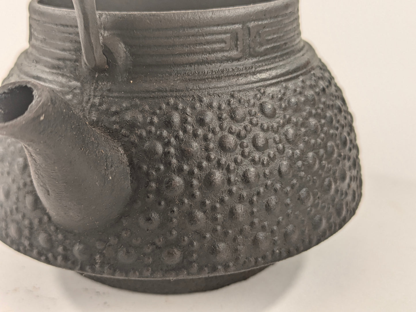 Vintage Japanese Mini Iron Tea Kettle Tetsubin Cast Iron Interior 3.5"