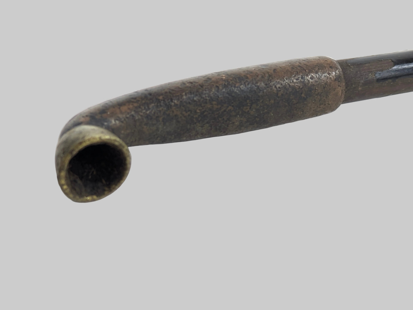 ANTIQUE MEIJI ERA (c1880) JAPANESE BRONZE/SILVER & BAMBOO KISERU Smoke Pipe 7"