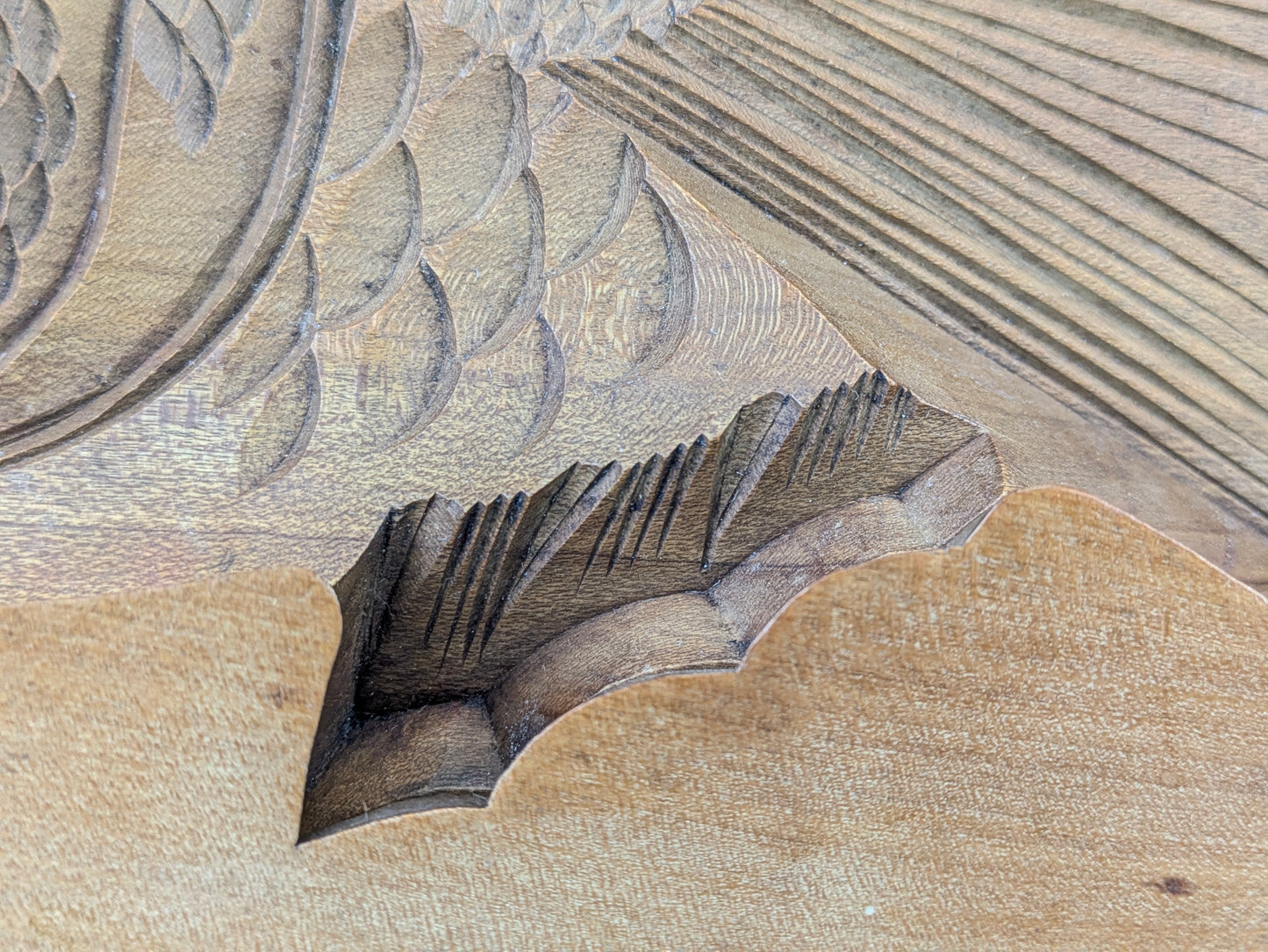 Antique Japanese Kashigata Confectionery Mold Tai Sea Bream Hand-Carved Wood 16" LS#186