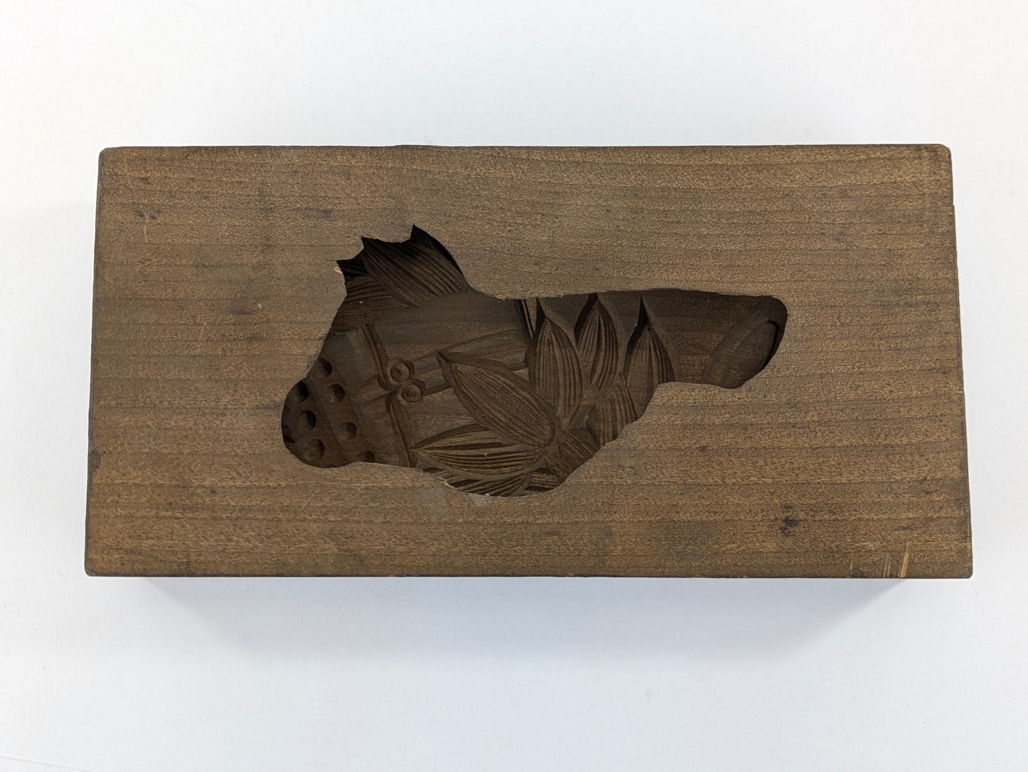 Antique Japanese Kashigata Mold Bamboo Root (Take-ne) w Leaves Dated Shōwa 10 (1935) – Fukushundō