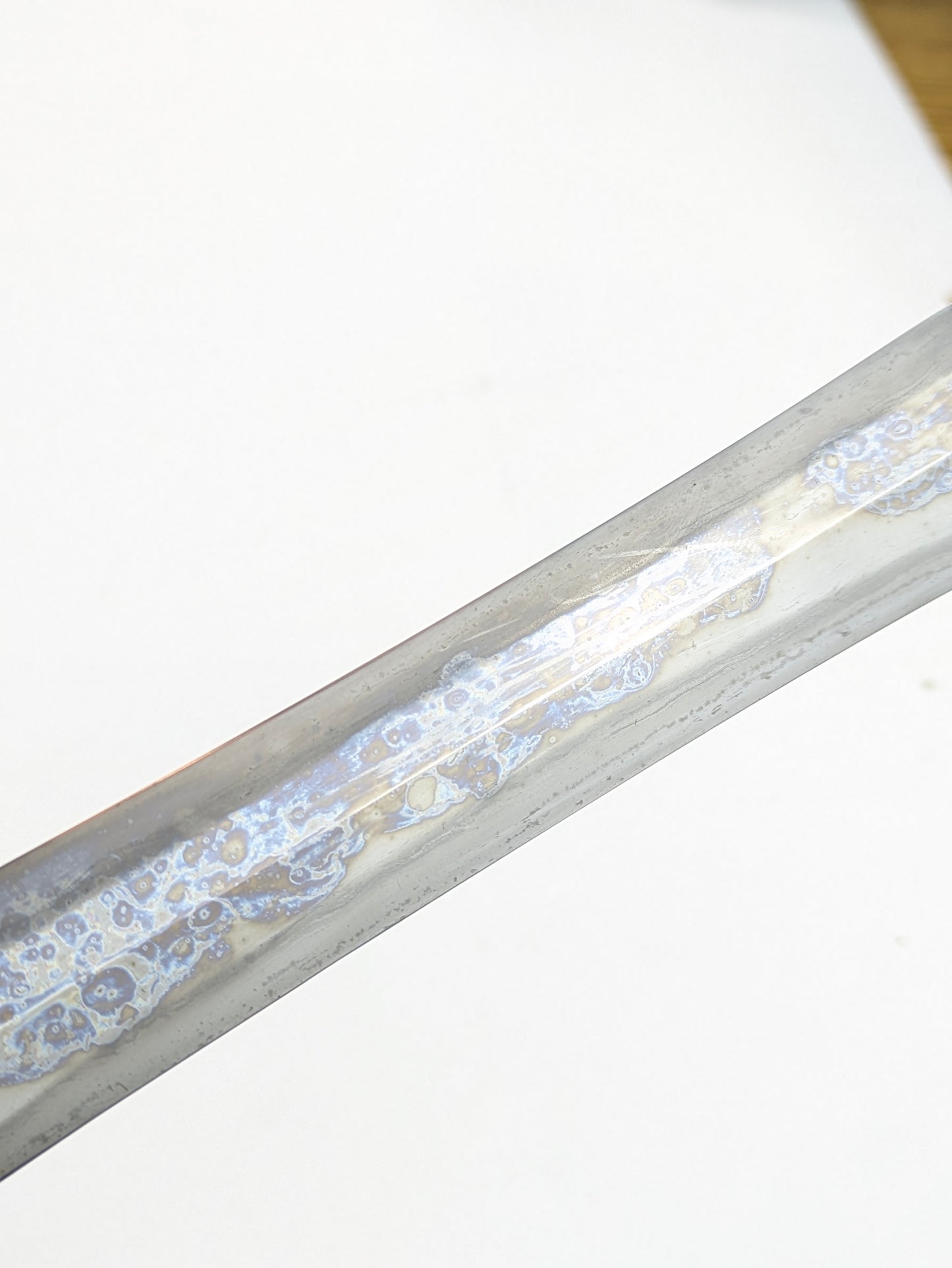 Japanese Antique Jumonji-Yari Cross Shaped Spear Head signed Heianjō Fujiwara Morikuni Edo c1670's