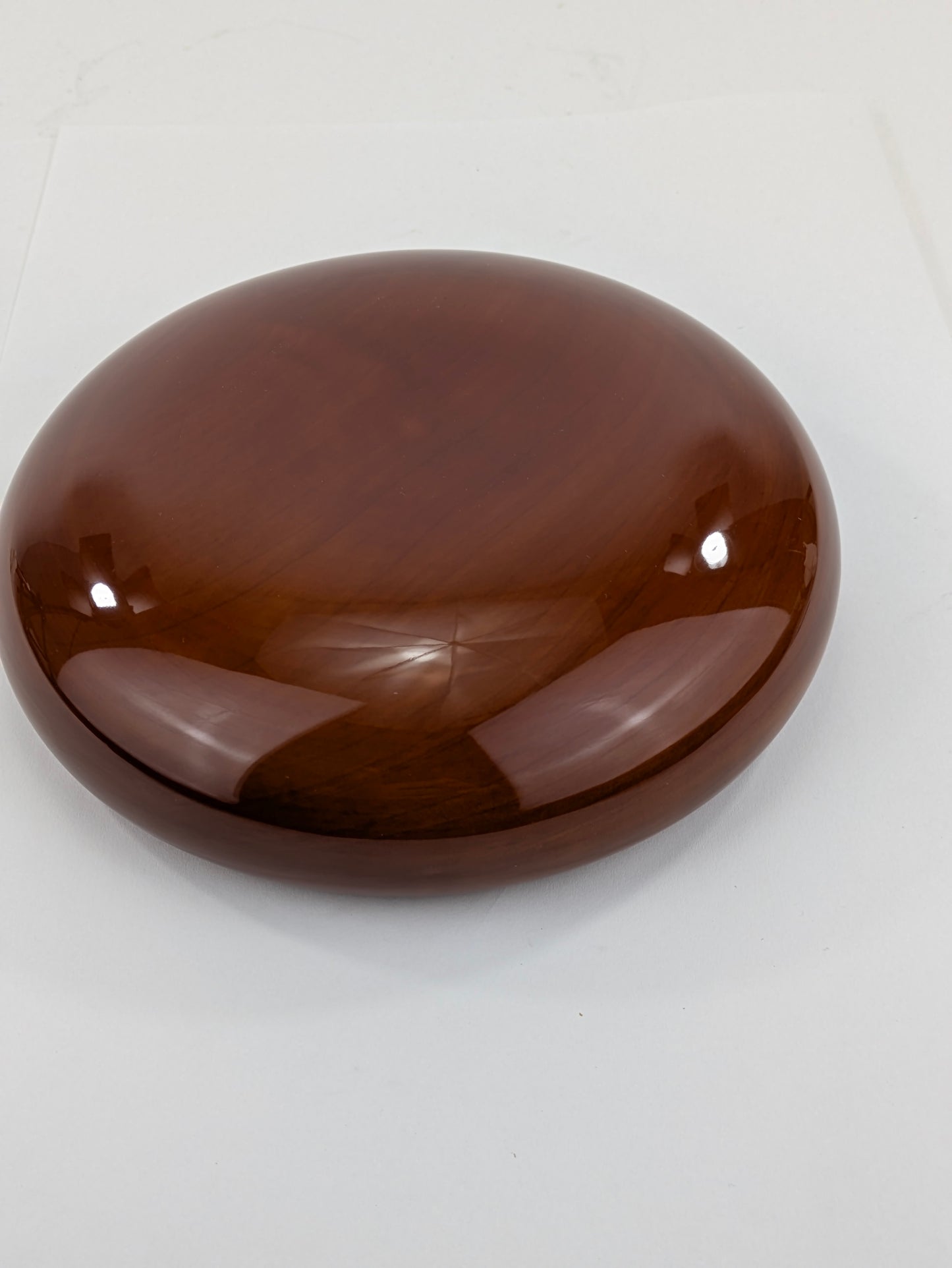 Vintage Japanese Hand Crafted Wood Hida Shunkei Round Wall Lacquer Bowl 9"