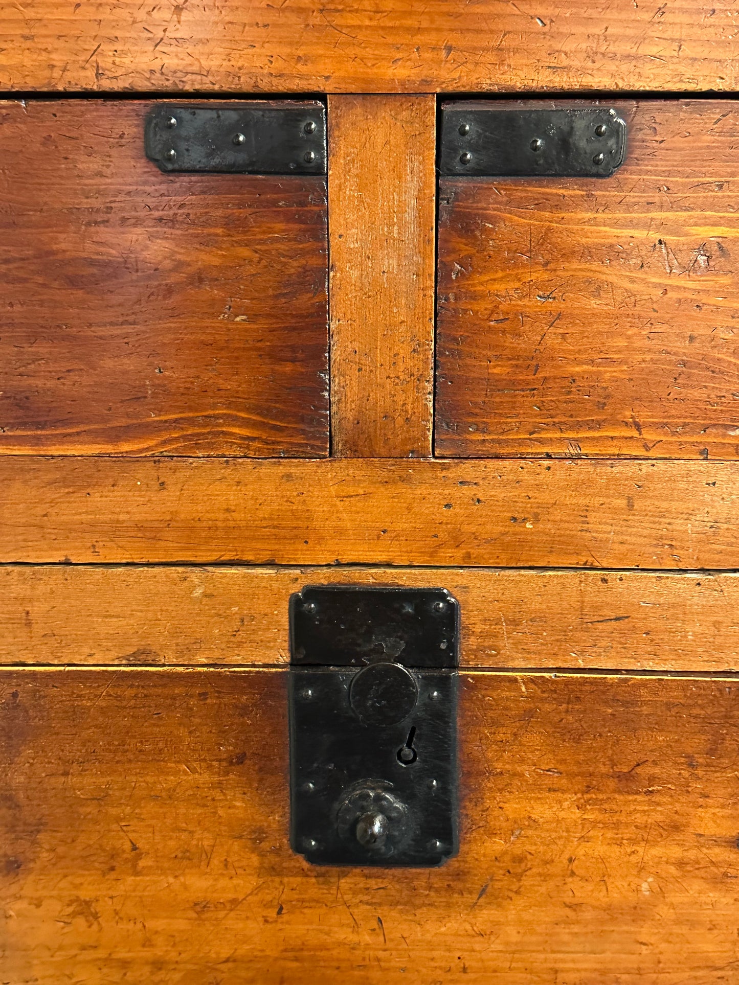 Antique Japanese Meiji Period Chobadansu Merchant Tansu Chest 38"W LS#127