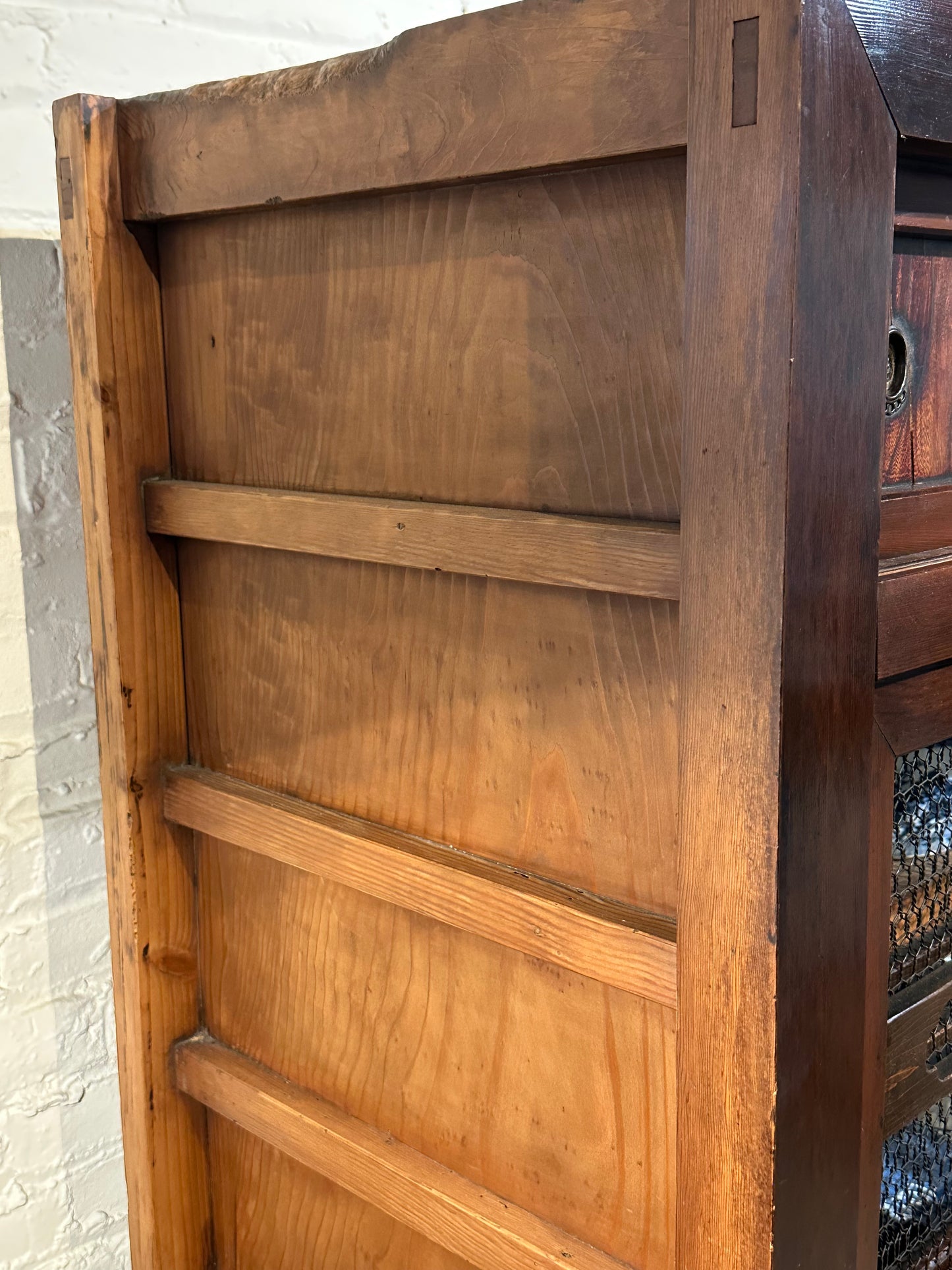 LS#128 Antique Japanese Meiji Era Chobadansu Document Chest 68”H