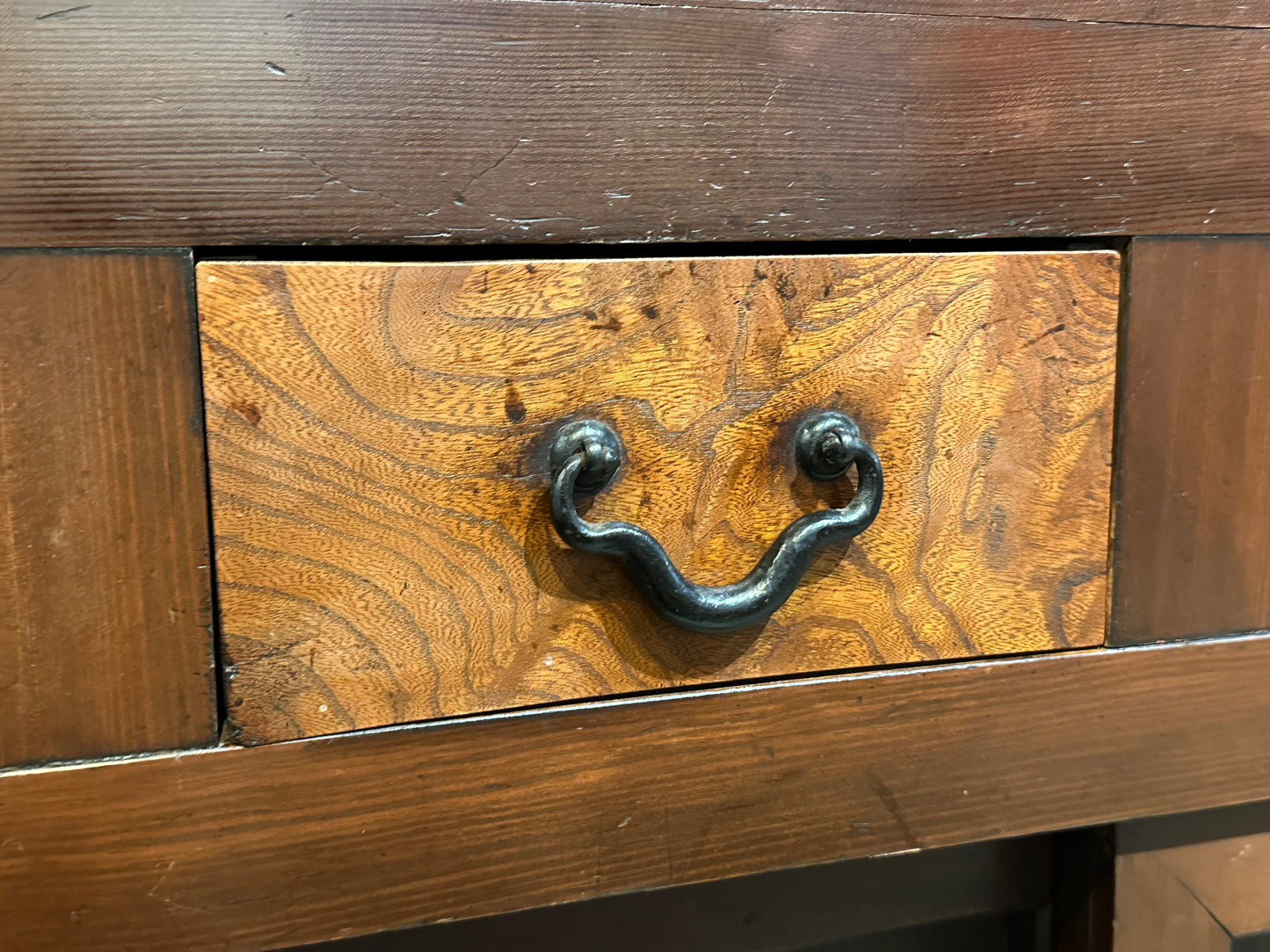 LS#128 Antique Japanese Meiji Era Chobadansu Document Chest 68”H