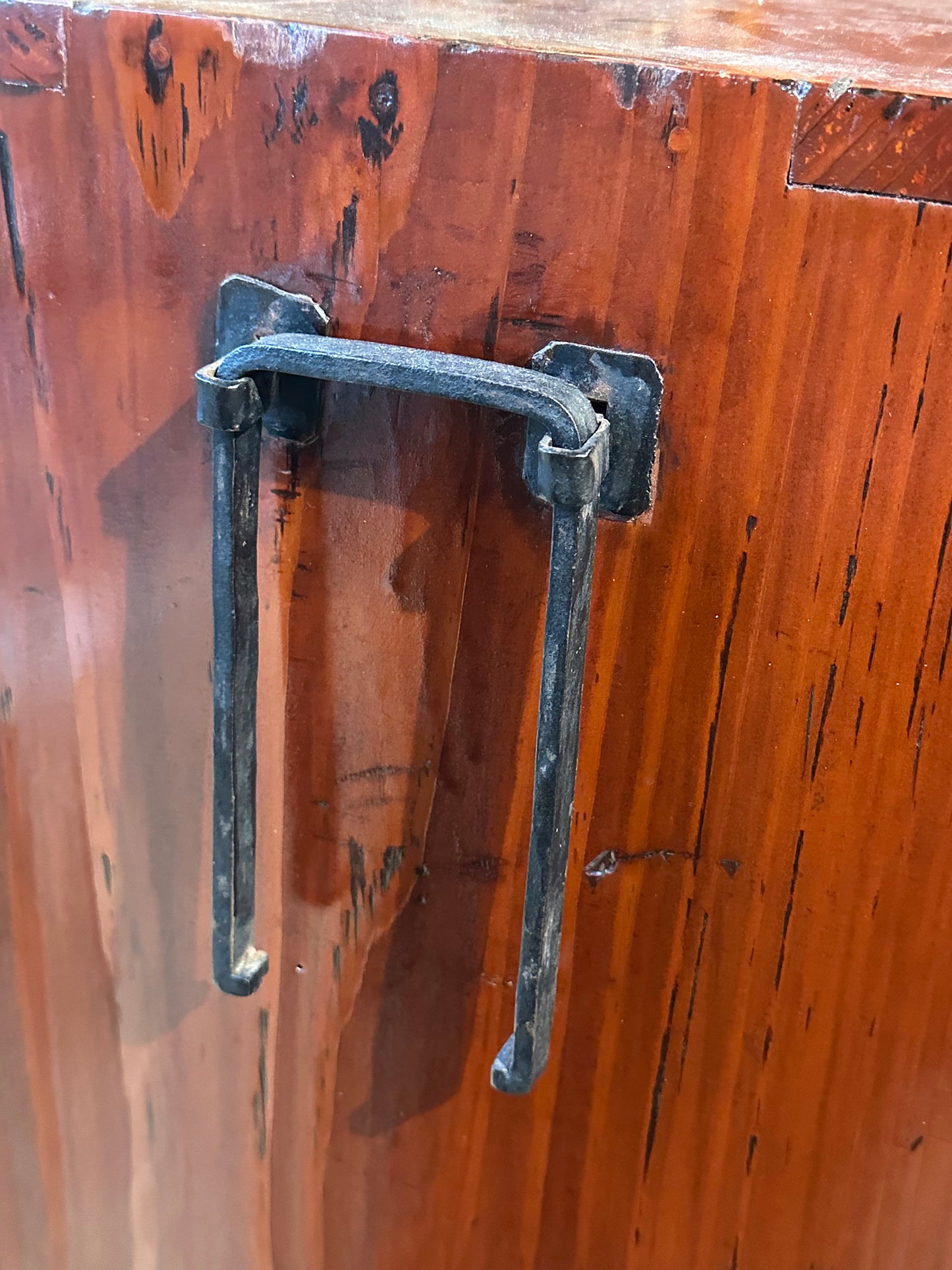 Antique Japanese Sendai Ishodansu Clothing Tansu Keyaki & Sugi Chest 39"H LS#124