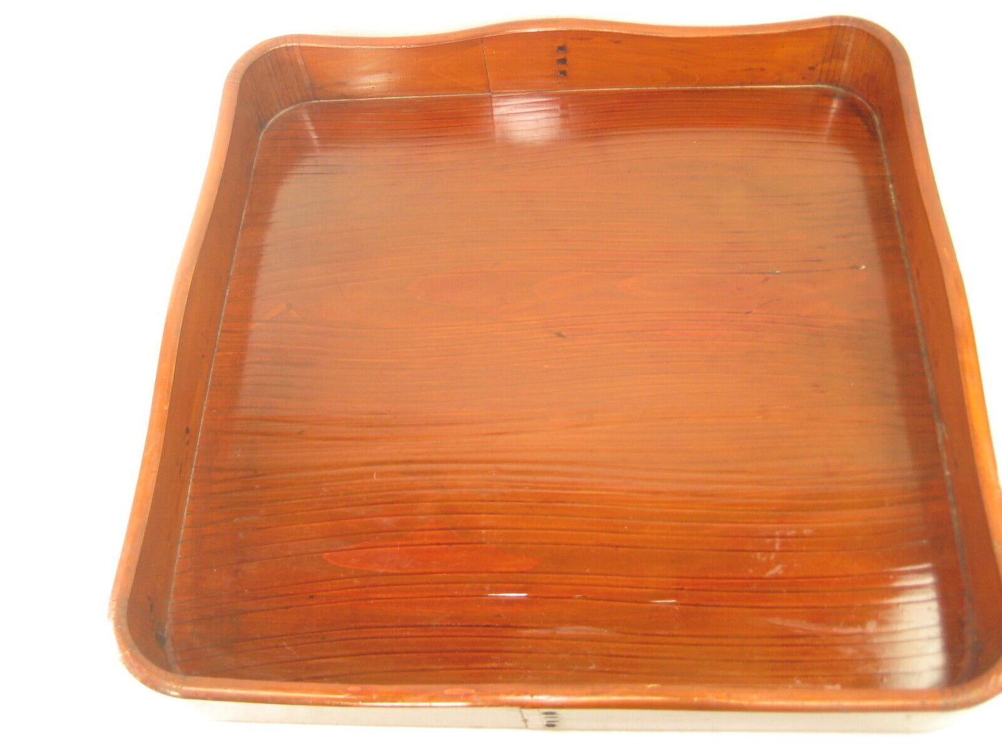 Antique Meiji Era C1890 Japanese Wood & Lacquer Obon Ozen Large Serving Tray