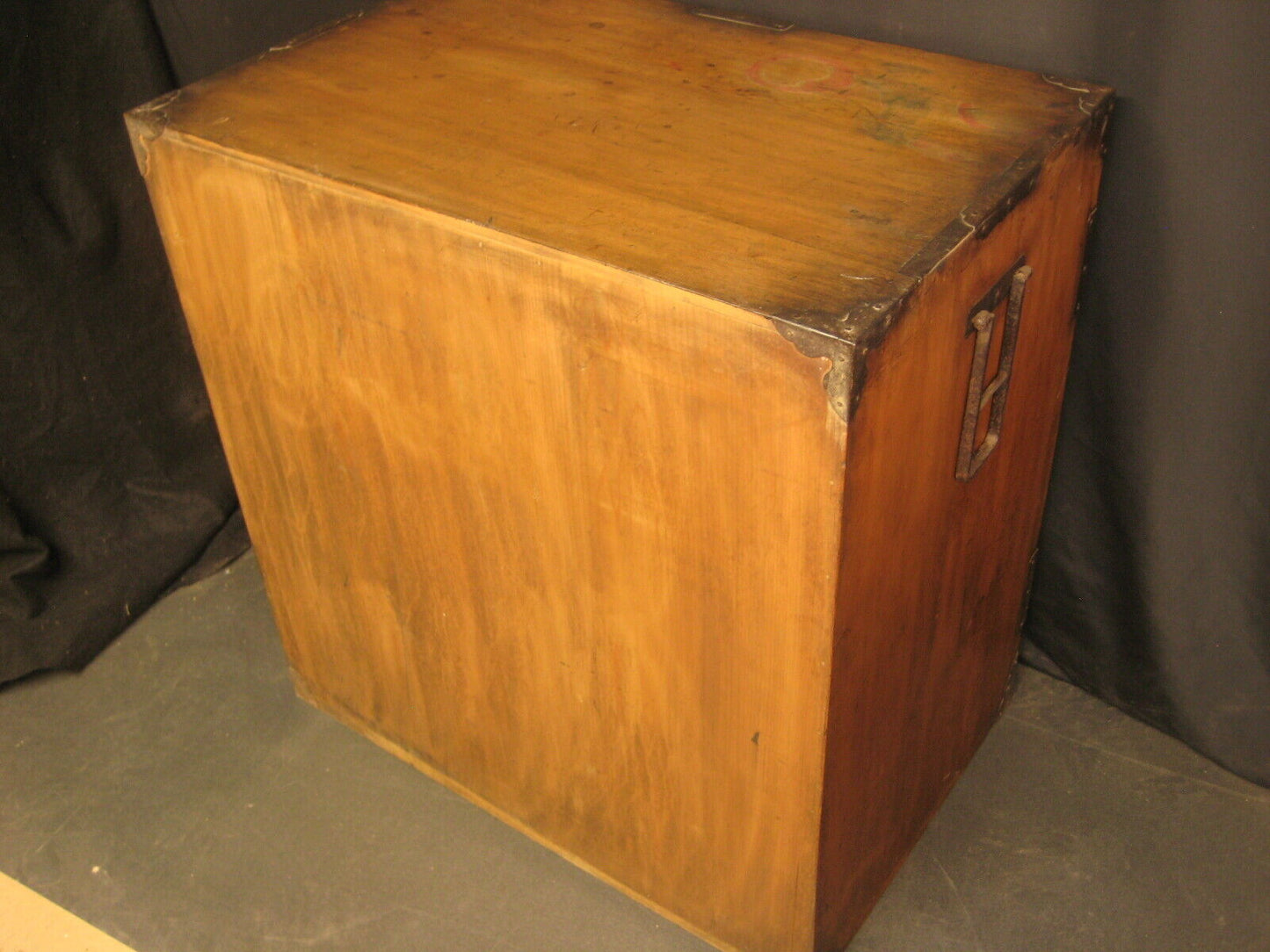 Antique Japanese Chobadansu c.1840 Edo Era Document Tansu Chest Sugi Wood