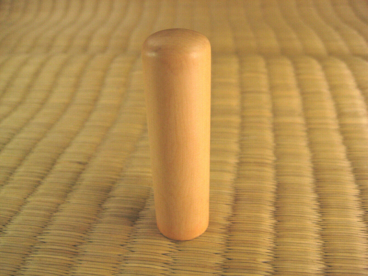 Vintage Japanese Taisho Era (C1920) Hand Carved Boxwood Inkan Name Stamp 5/8"