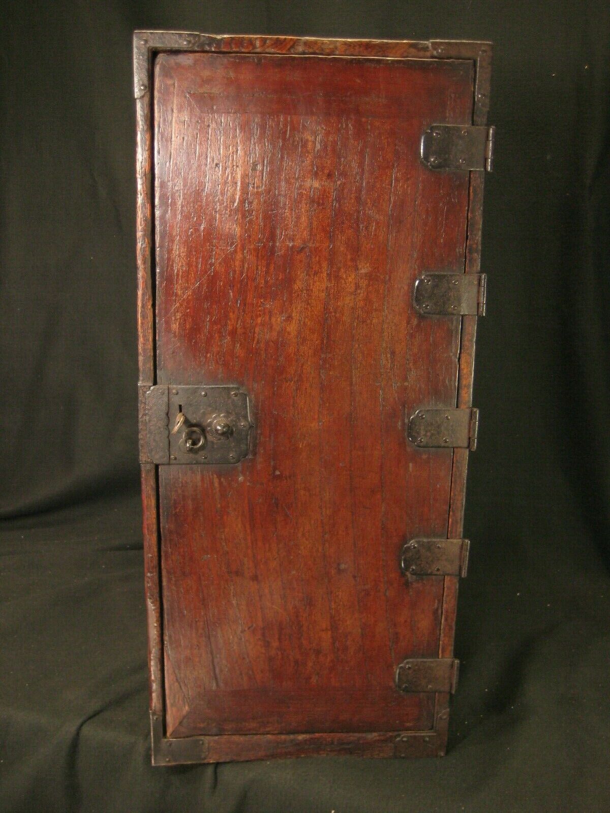 Antique Japanese Edo Era (C1780) 4 Drawer Gyosho Bako Peddlers  Tansu Chest