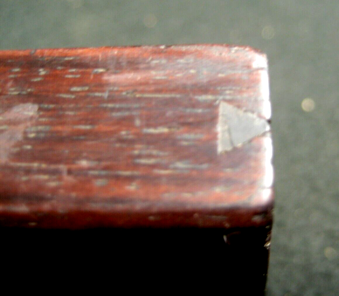 Antique Japanese Abacus 126 Dark Wooden Bead 21 Decimal Soroban W/String 13.5"