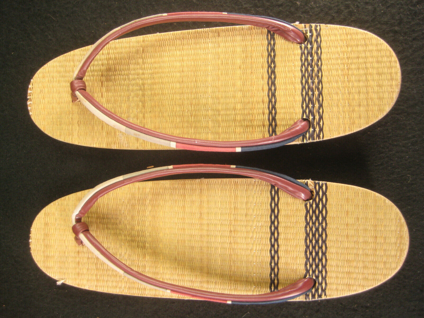 Setta Shoes Sandles FormalMade Of Rice Straw Footbed Leather Sole 9" L 3"W