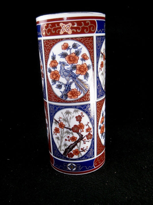 Pheonix, Plum Blossoms And Bamboo Multicolored Ceramic Flower Vase