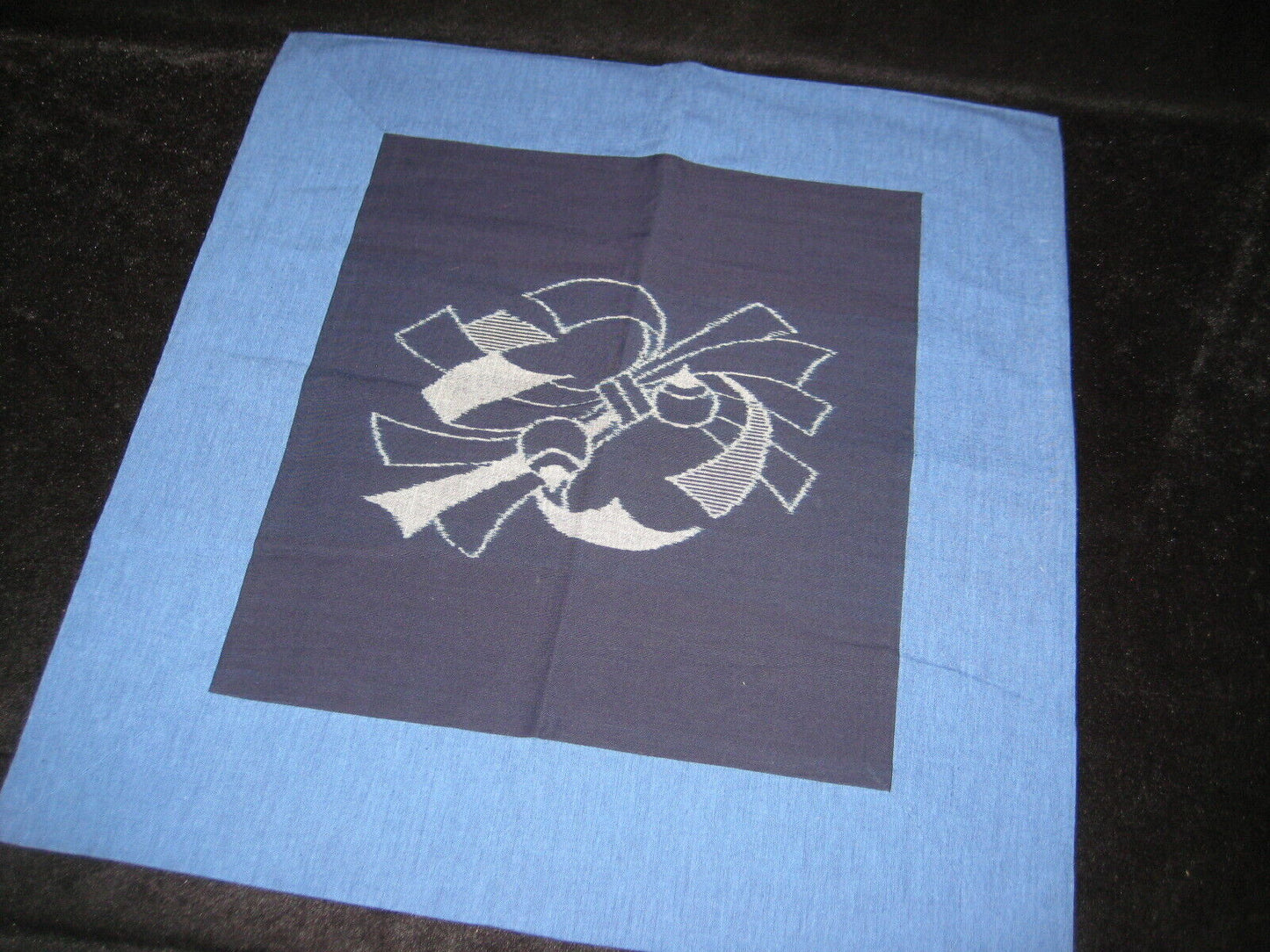 Japanese Blue Ikat Zabuton Pillow Case (3 Designs Choose 1) Floor Cushion