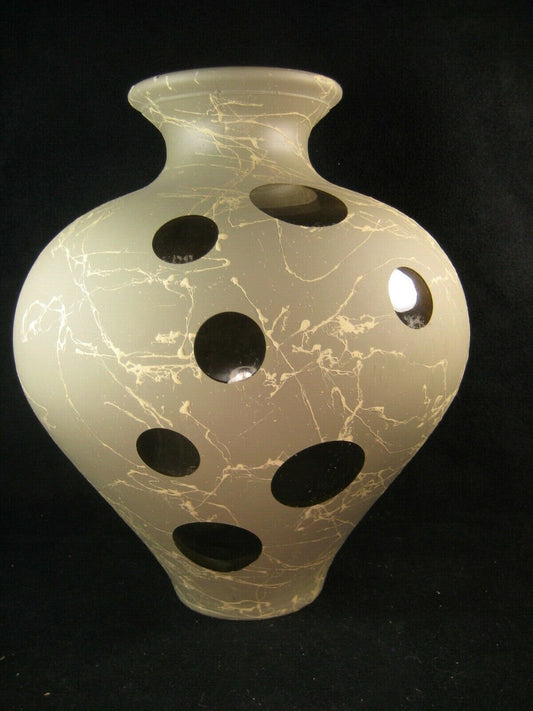 Vintage Decorative Glass Flower Ikebana Vase 13'