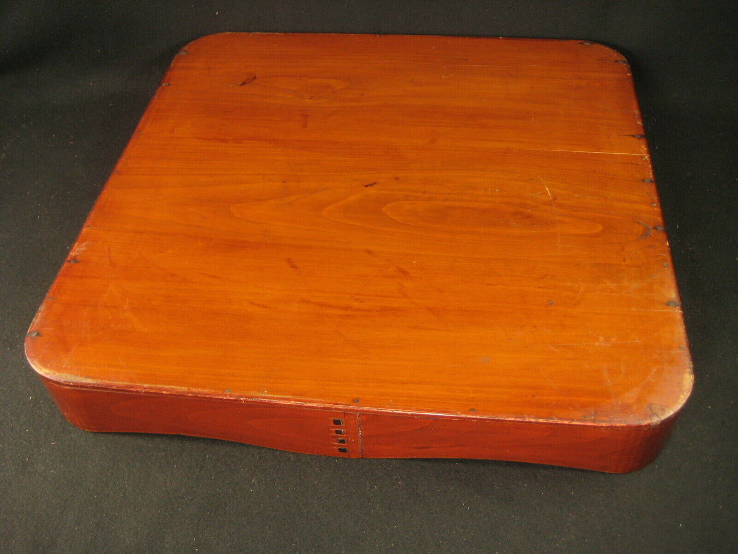 Antique Meiji Era C1890 Japanese Wood & Lacquer Obon Ozen Large Serving Tray