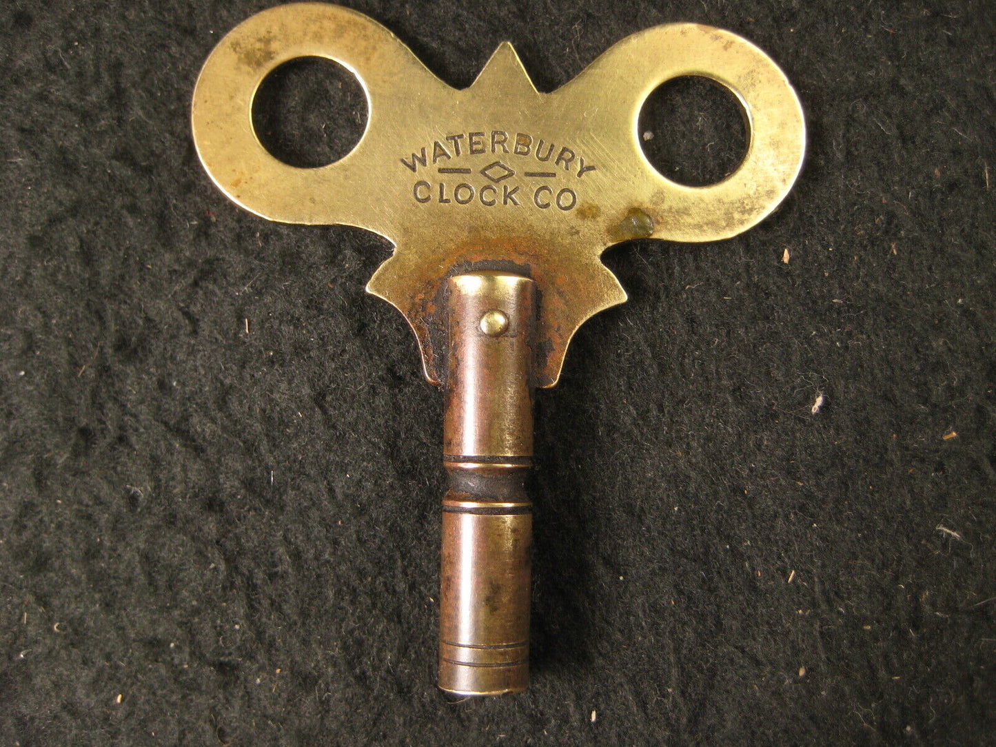 Antique American Waterbury Clock Co. Rare Name Stamped  Clock Key C.1870