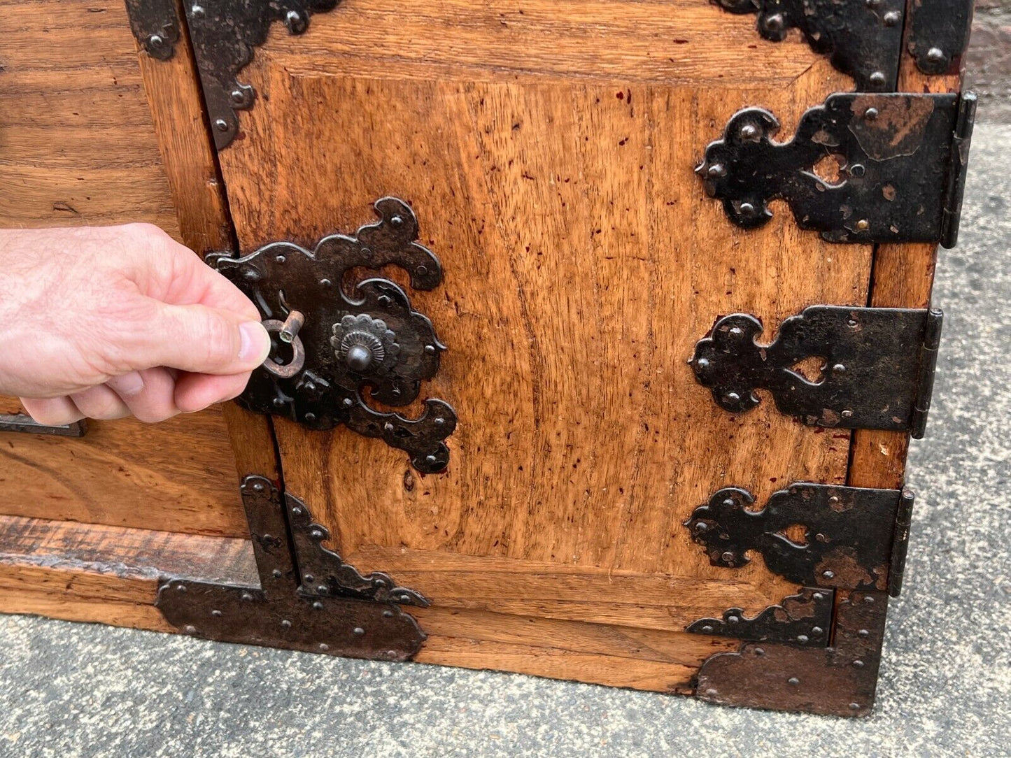 Antique Japanese Late Edo (c. 1850) Nagoya Kiri Kodansu Personal Tansu 30"W