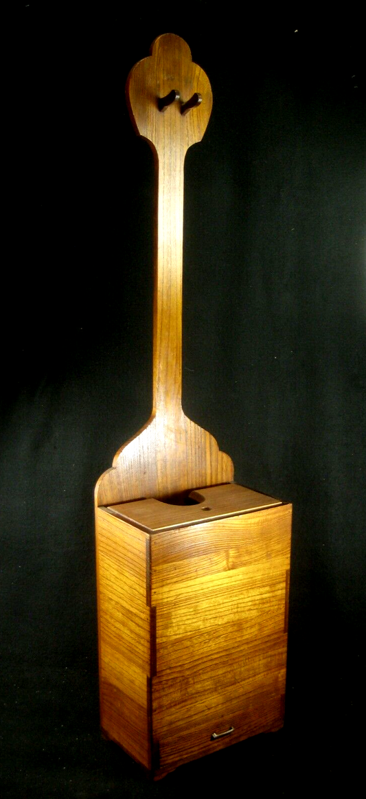 Vintage Japanese Shamisen Stand Box (Early 1900'S) Kiri Wood W/ One Drawer