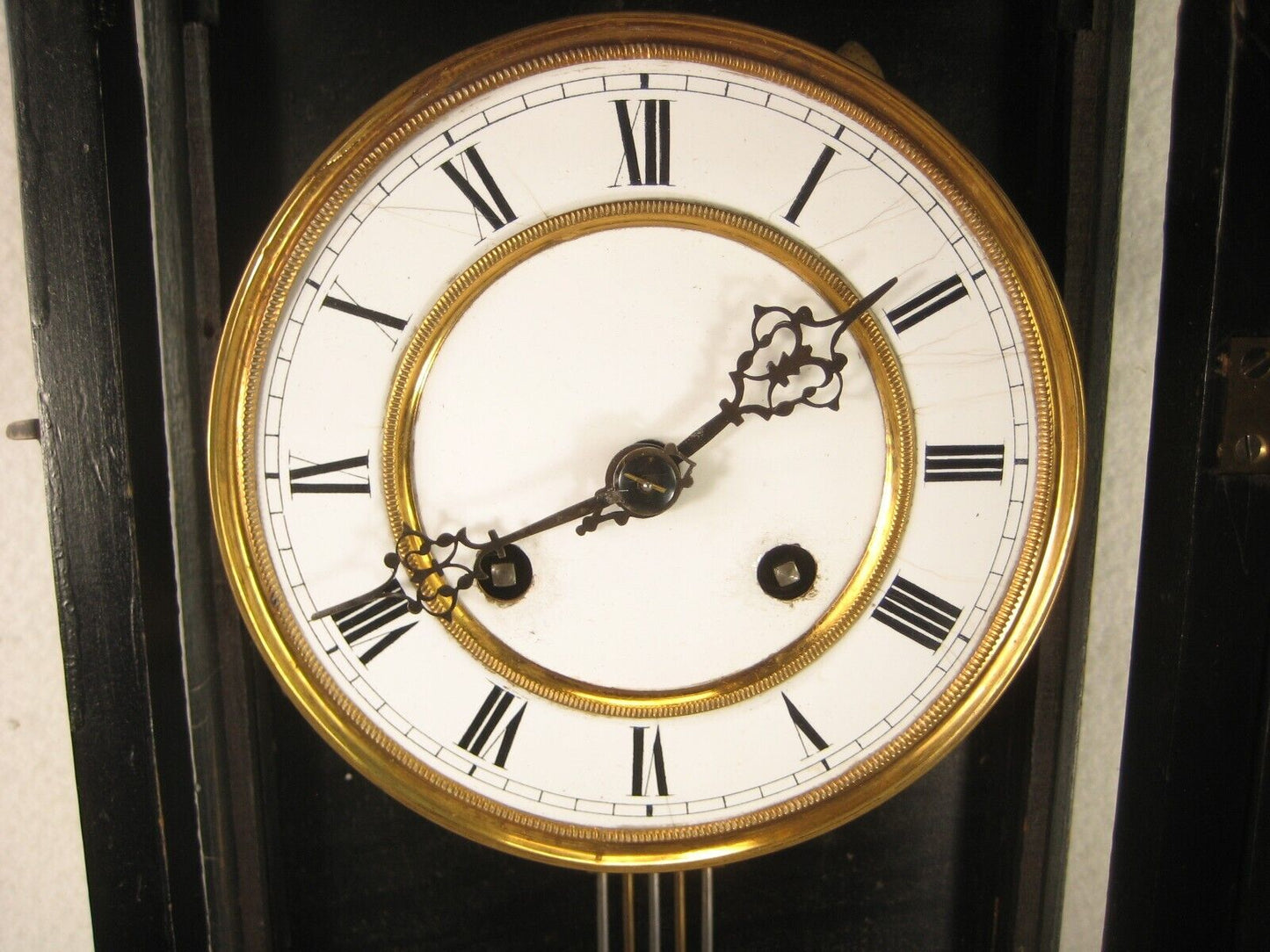 Antique (C.1881) Schultz Marke Viena Regulator  Long Wall Clock